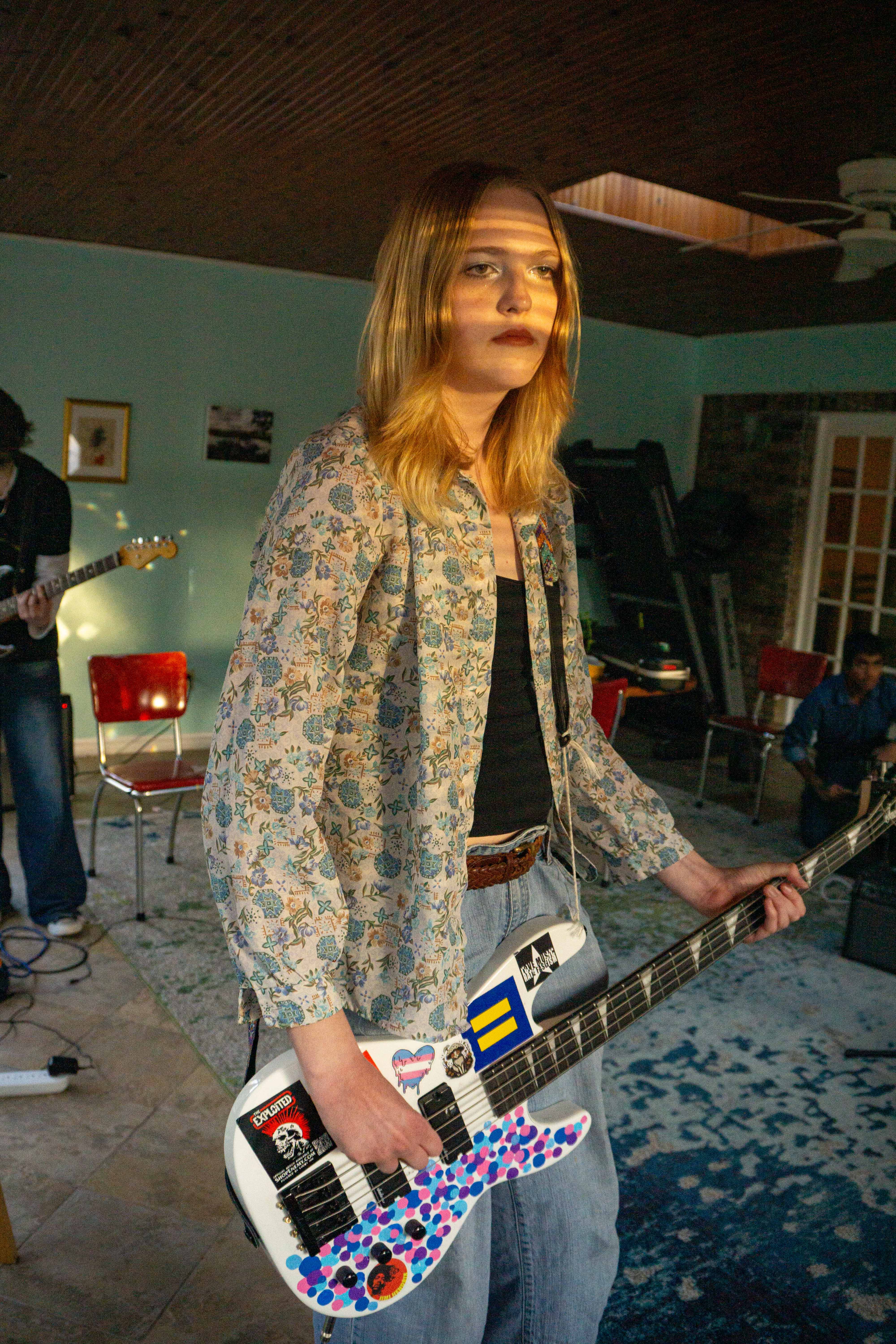 lex playing the bass